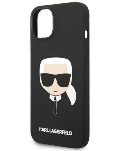 Калъф Karl Lagerfeld - Karl Head, iPhone 13/14, черен - 4